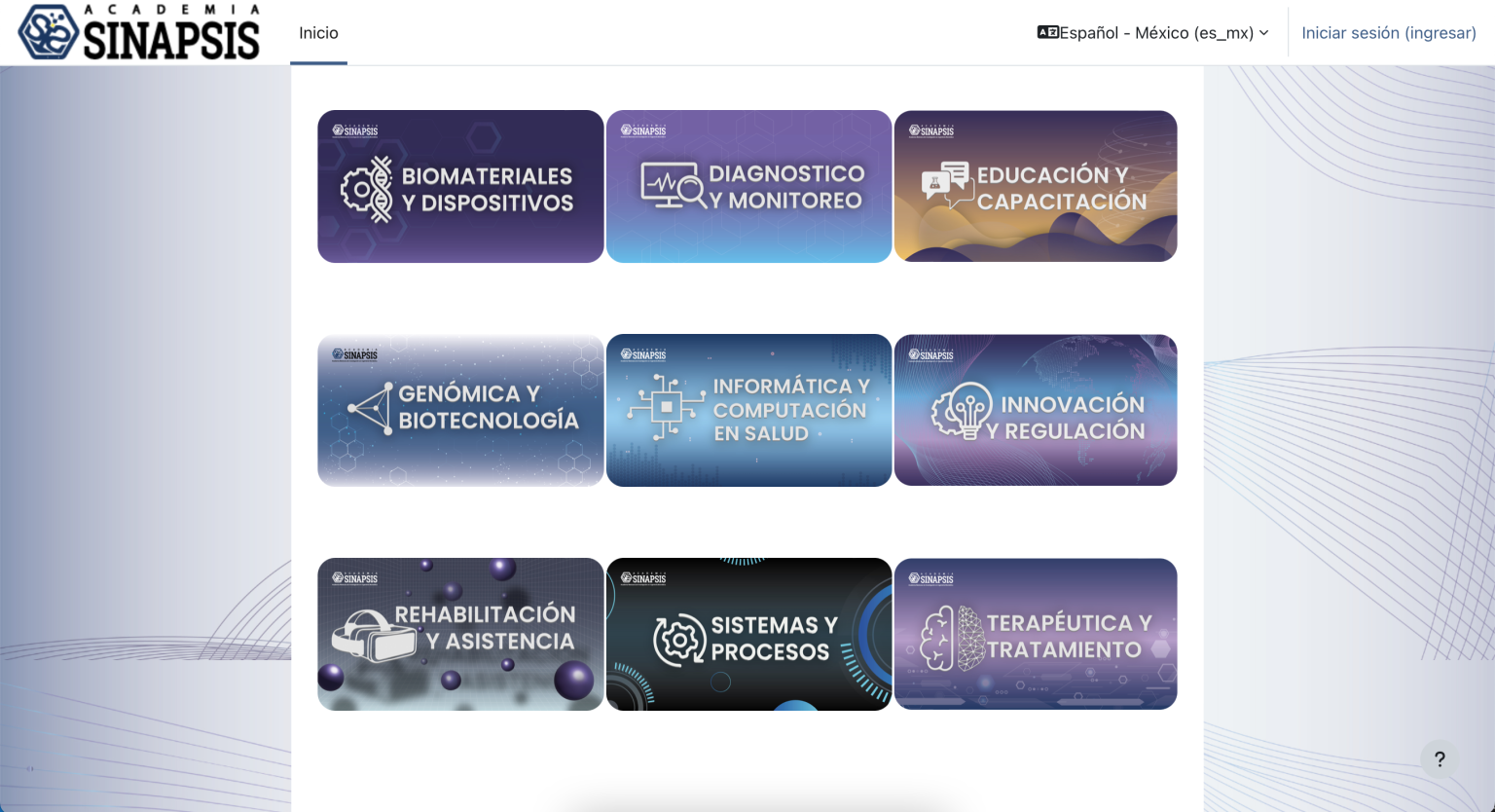 Plataforma LMS Academia Sinapsis